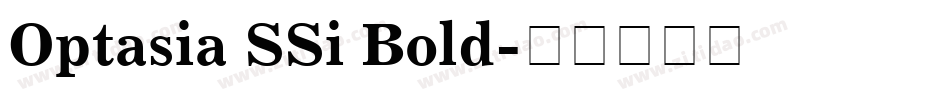 Optasia SSi Bold字体转换
